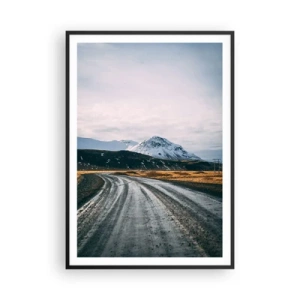Poszter fehér keretben - Izlandi hangulatban - 70x100 cm