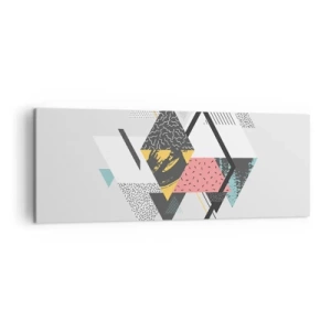 Vászonkép - Variáció háromszögön és rombuszon - 140x50 cm