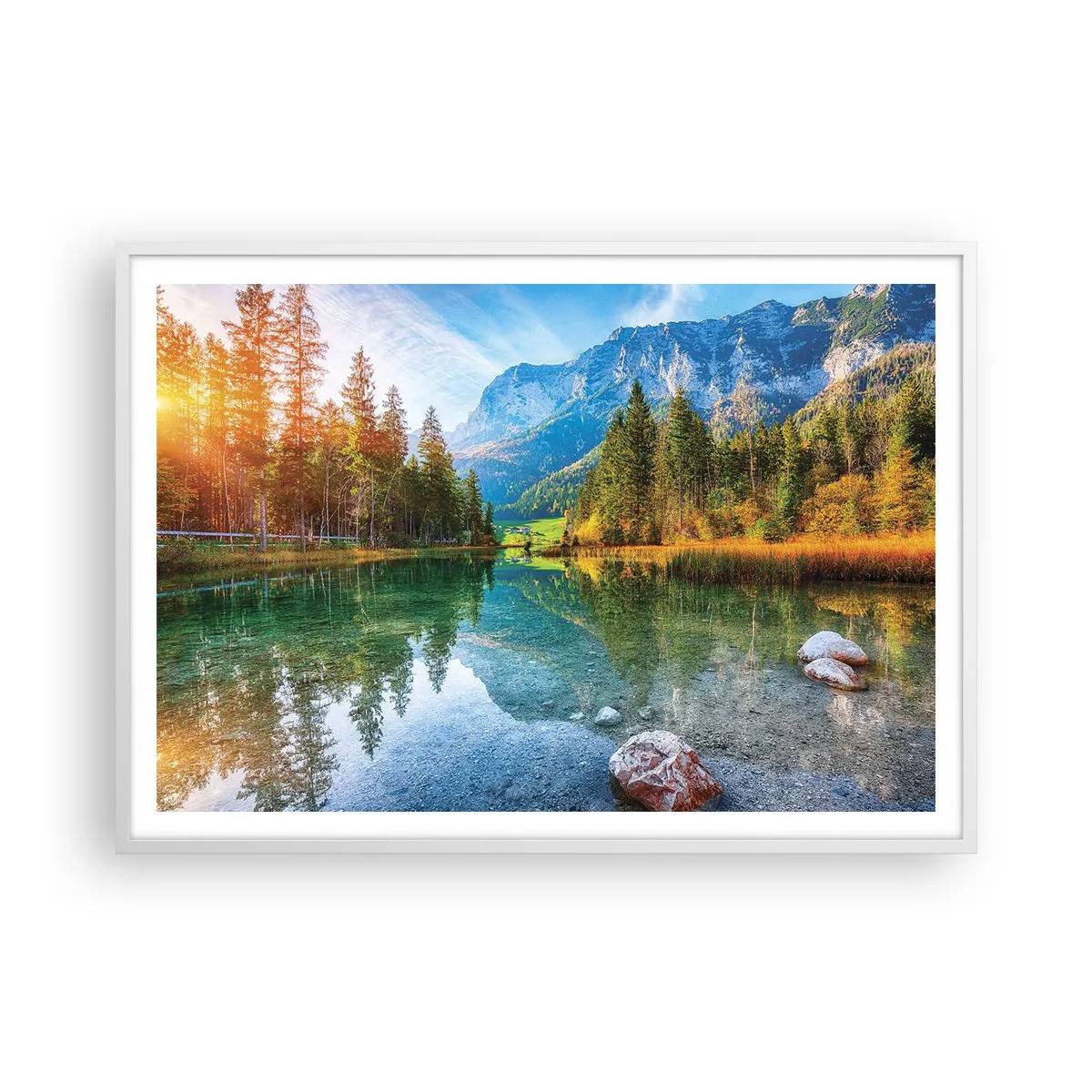 Poszter fekete keretben - Az ősz enyhesége - 100x70 cm