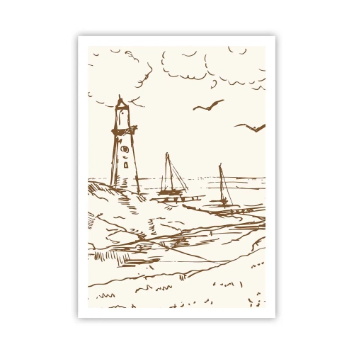 Poszter - A nyár emlékeinek vázlata - 70x100 cm