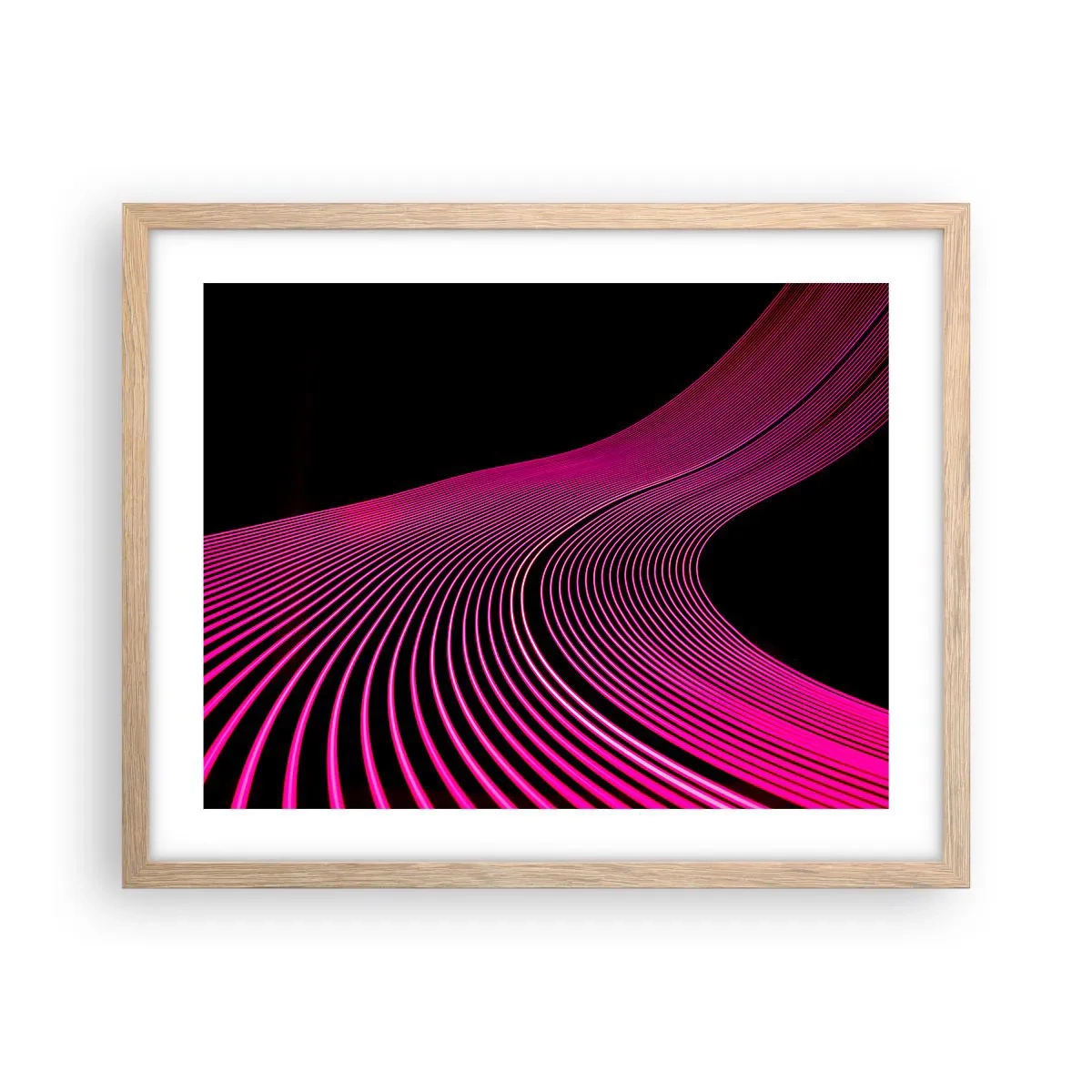 Poszter világos tölgy keretben - A fény sugárútján - 50x40 cm