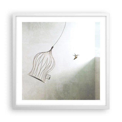 Poszter fekete keretben - Az elememen - 50x50 cm