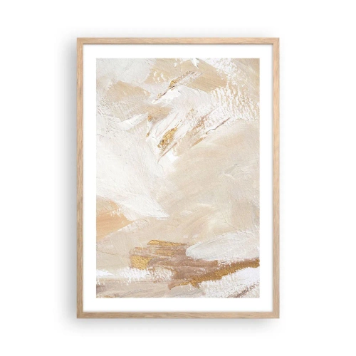 Poszter világos tölgy keretben - Pasztell kompozíció - 50x70 cm