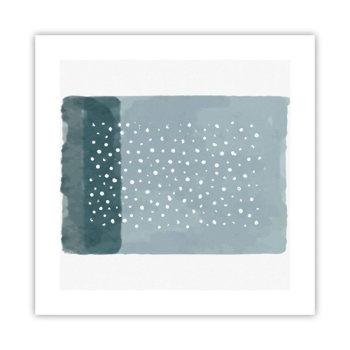 Poszter - Kéken nőtt - 40x40 cm