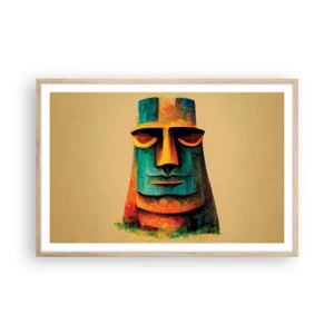 Poszter világos tölgy keretben - Szoborszerű és mégis szimpatikus - 91x61 cm