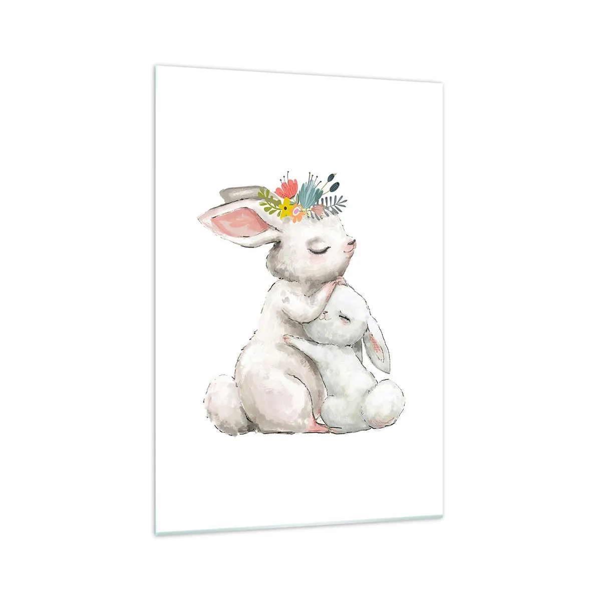 Üveg kép - Nincs olyan, mint anyánál - 70x100 cm