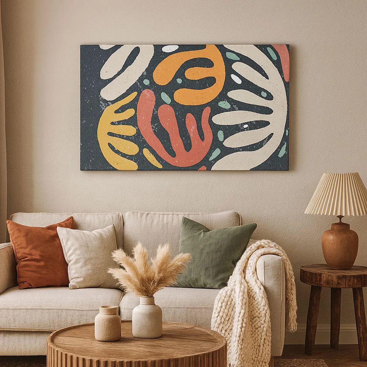 Vászonkép - Kompozíció - mindjárt elkaplak - 100x40 cm