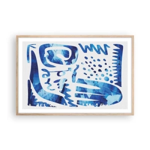 Poszter világos tölgy keretben - Vissza a gyökerekhez - 91x61 cm