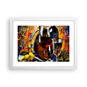 Poszter fekete keretben - A világ is színeket ölt - 40x30 cm