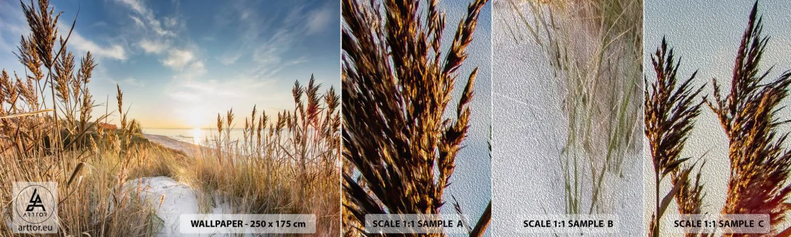 Fotótapéta Minta Premium Sand - Északi strand - Tájkép, Tenger, Strand - 100x30 cm