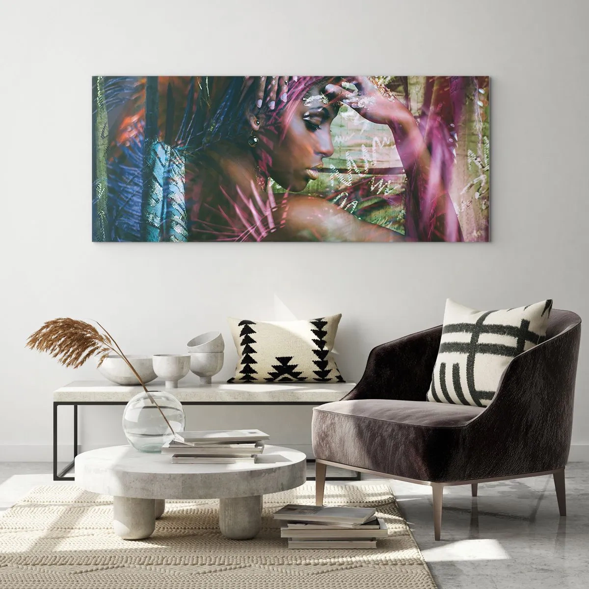 Üveg kép - Anyatermészet a dzsungelben - 160x50 cm