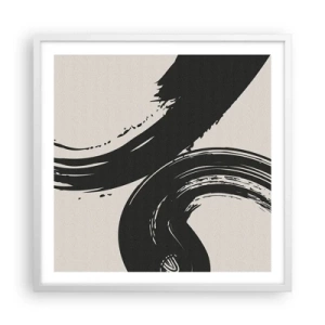 Poszter fekete keretben - Söprő és körkörös - 60x60 cm