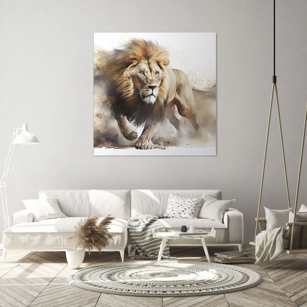 Vászonkép - A király elindult - 60x60 cm