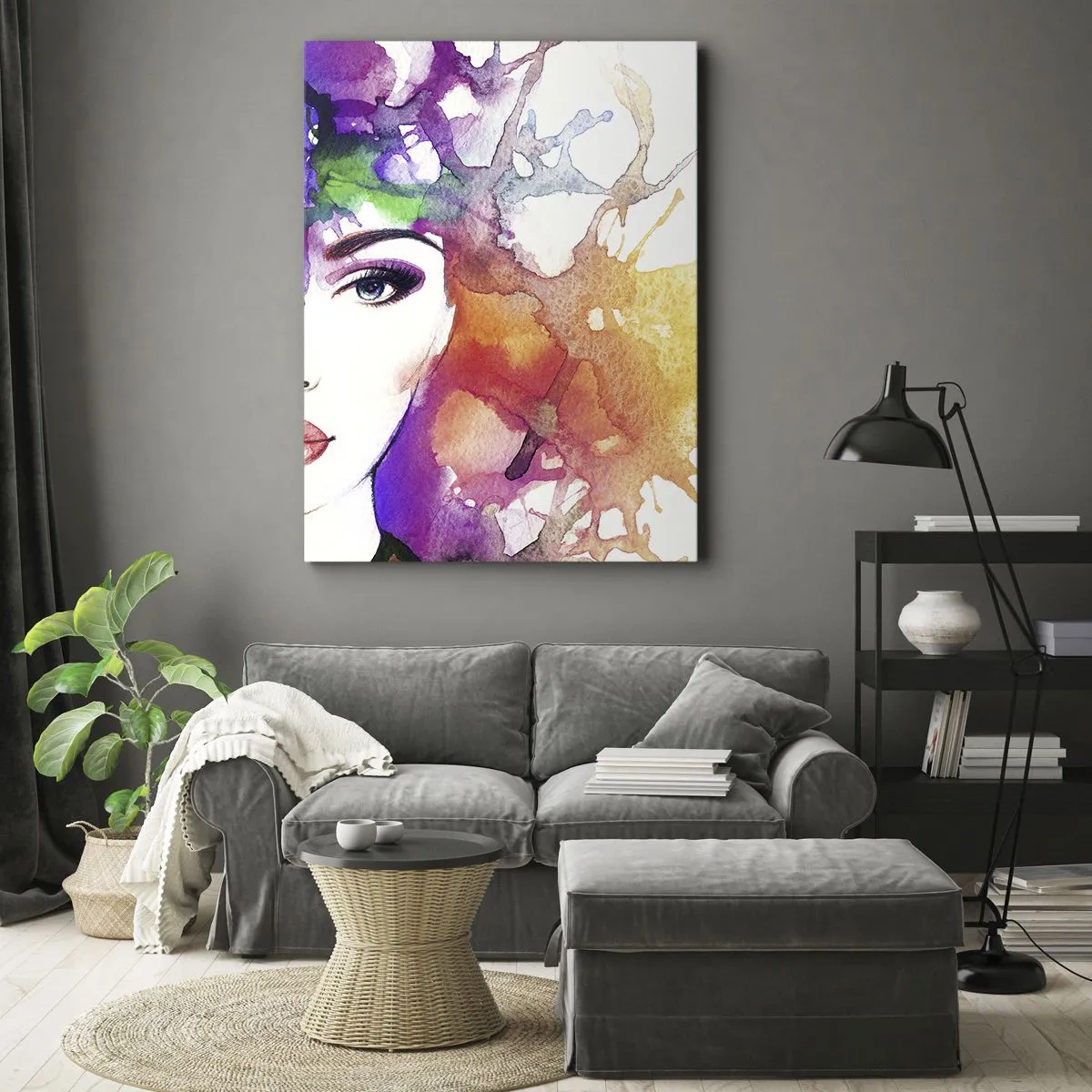 Vászonkép - Fejjel a felhőkben - 50x70 cm