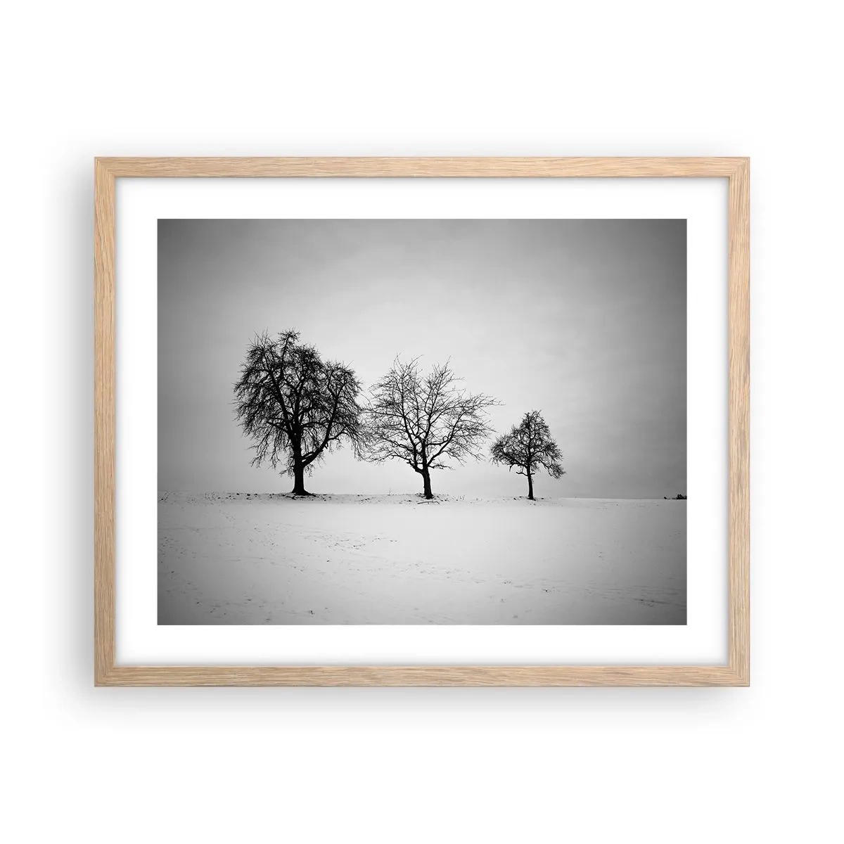 Poszter világos tölgy keretben - Miről álmodoznak? - 50x40 cm