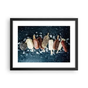 Poszter fehér keretben - A forró nyár íze - 40x30 cm