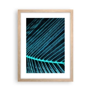 Poszter világos tölgy keretben - A zöld textúrája - 30x40 cm