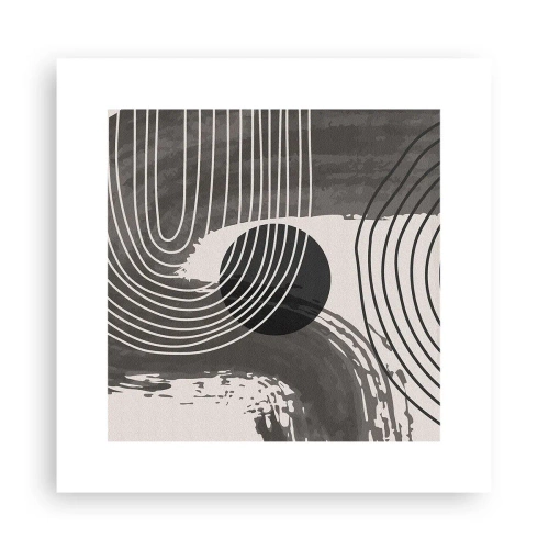 Poszter - Az ovális nyer - 30x30 cm