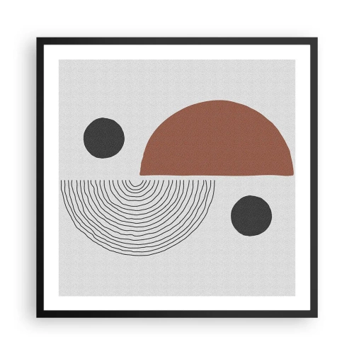 Poszter fehér keretben - A kerék tökéletessége - 60x60 cm