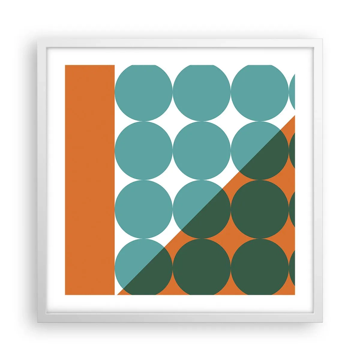 Poszter fekete keretben - Felfelé és átlósan - 50x50 cm