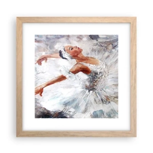 Poszter világos tölgy keretben - Finom és könnyű, mint a tüll - 30x30 cm