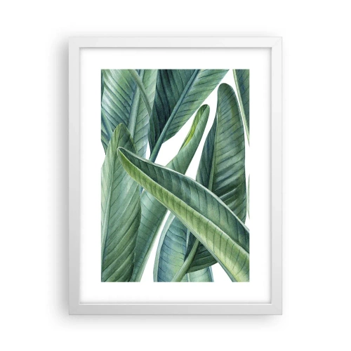 Poszter fekete keretben - Zöld önmagában - 30x40 cm