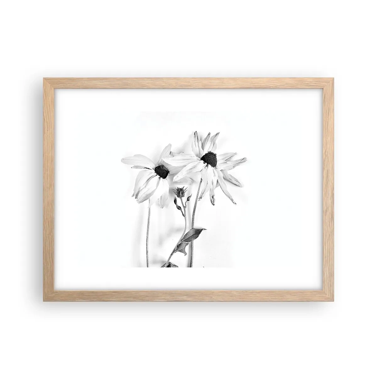 Poszter világos tölgy keretben - Senki sem akar egyedül lenni - 40x30 cm