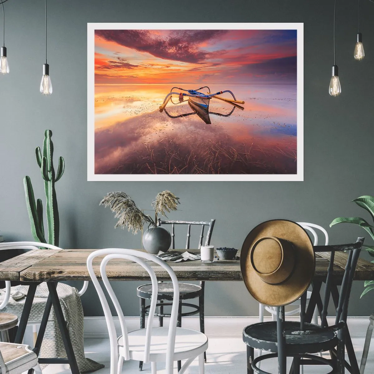 Poszter - Egy trópusi este nyugalma - 100x70 cm