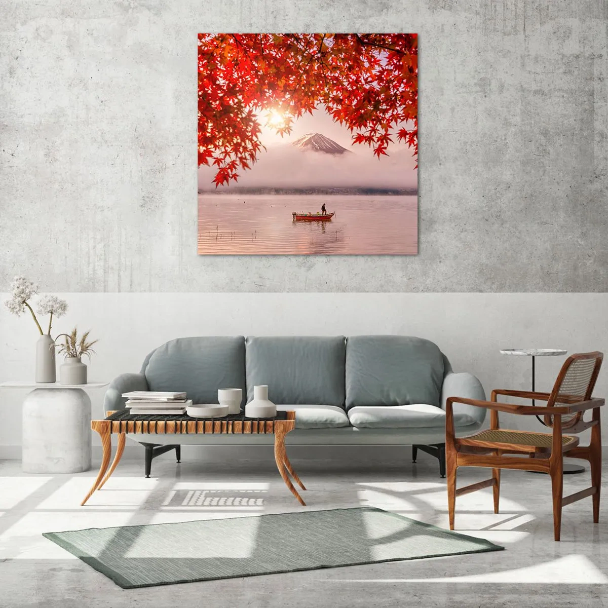 Üveg kép - Japán hangulatban - 60x60 cm