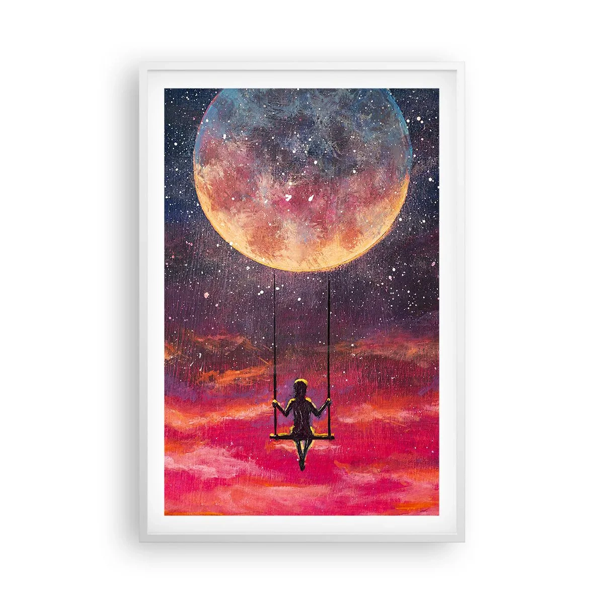 Poszter fekete keretben - Álmodozva - 61x91 cm