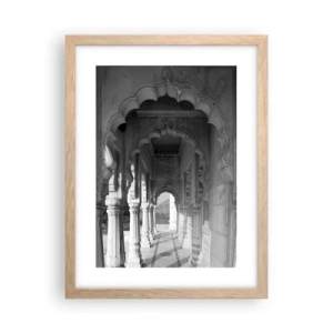 Poszter világos tölgy keretben - Itt játszódnak a Kelet meséi - 30x40 cm