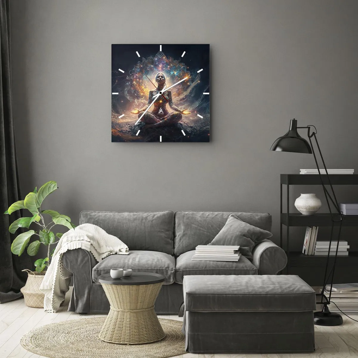 Falióra, Óra - A jó energia áramlása - 40x40 cm