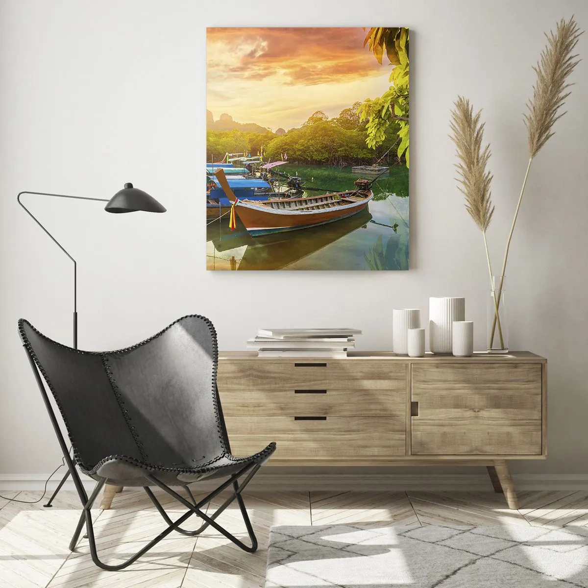 Üveg kép - Egy dolgos nap előtt - 50x70 cm