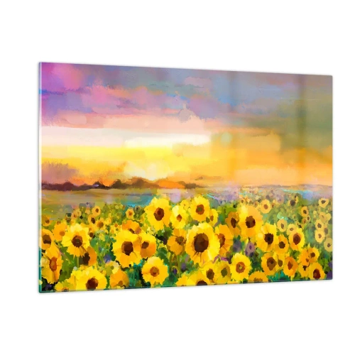 Üveg kép - A nap maga szállt le a földre - 120x80 cm