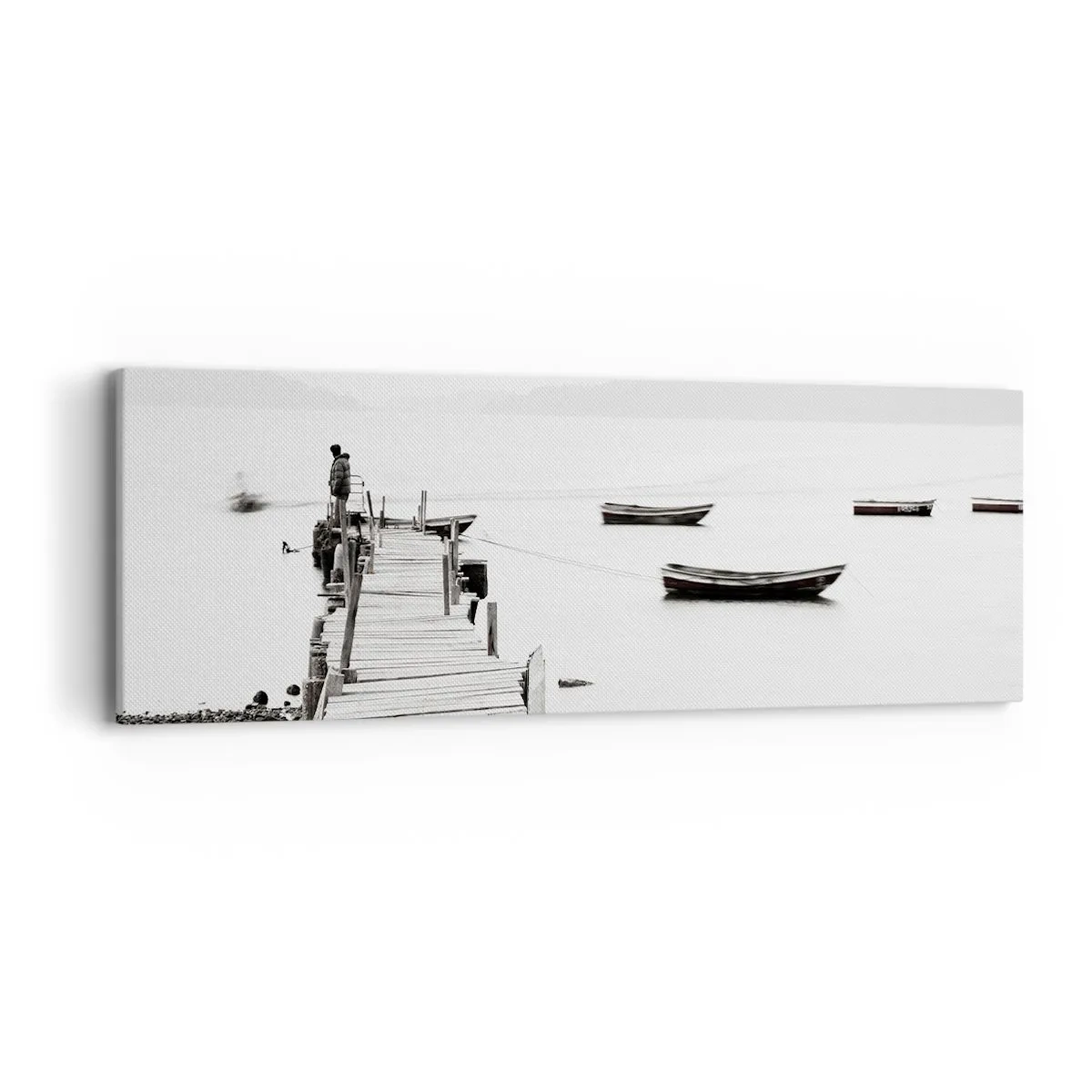 Vászonkép - Csendes és tiszta víz felett - 90x30 cm