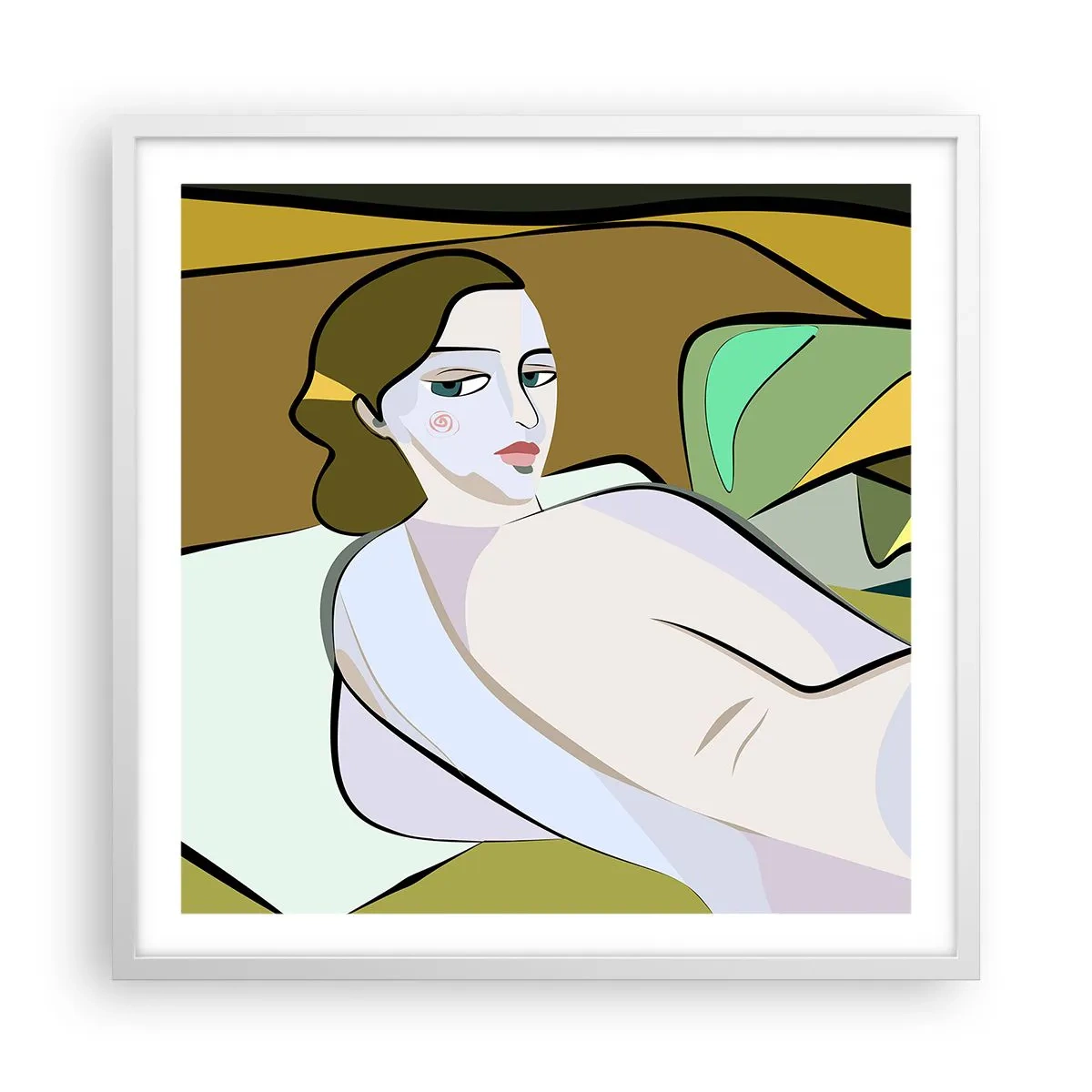 Poszter fekete keretben - Intim portré - 60x60 cm