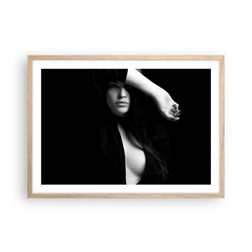 Poszter világos tölgy keretben - A csábítás iskolája - 70x50 cm