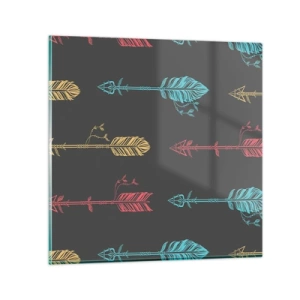 Üveg kép - Rendben - 50x50 cm