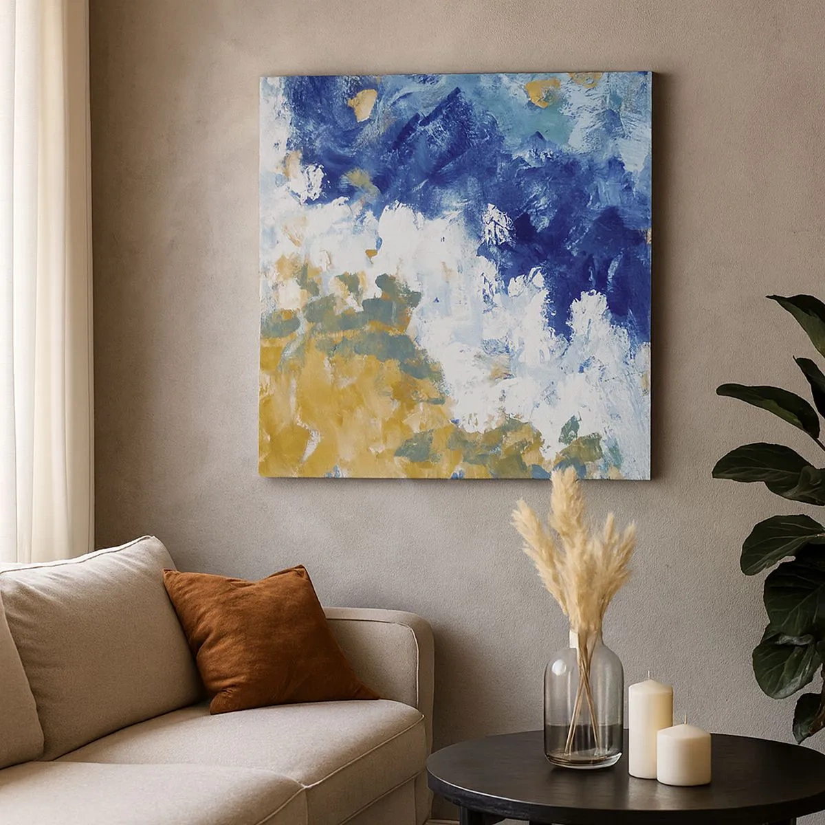 Vászonkép - Az elemek tánca - 30x30 cm