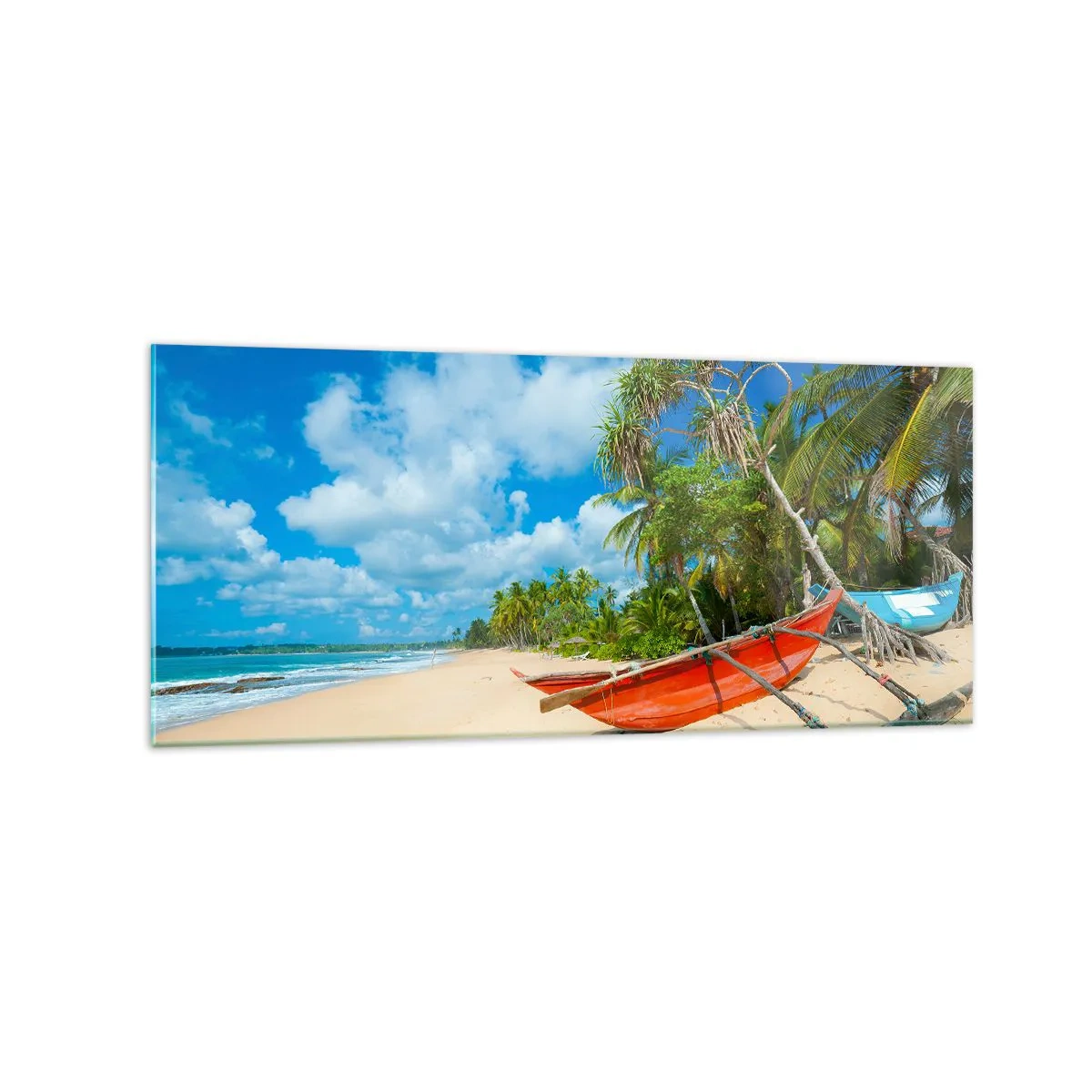 Üveg kép - A trópusok varázsa - 120x50 cm