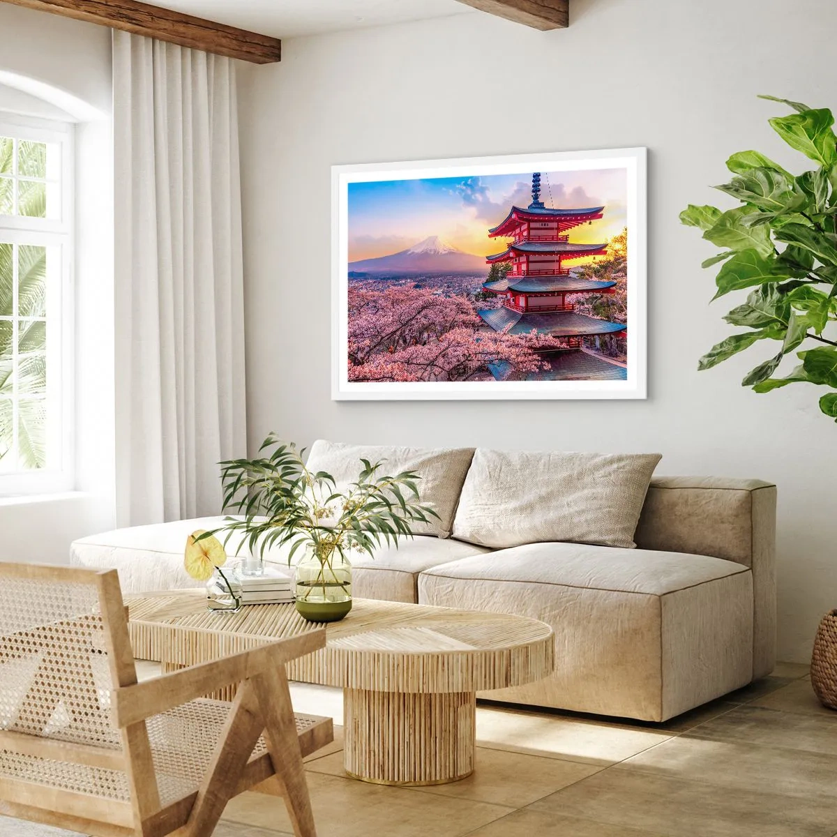 Poszter fekete keretben - A japán lélek lényege - 70x50 cm