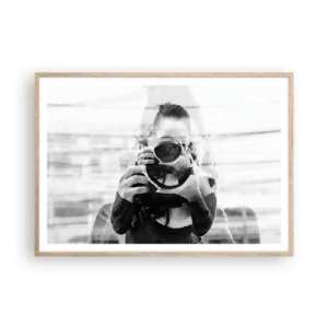 Poszter világos tölgy keretben - Alkotó meg ez eszköze - 100x70 cm