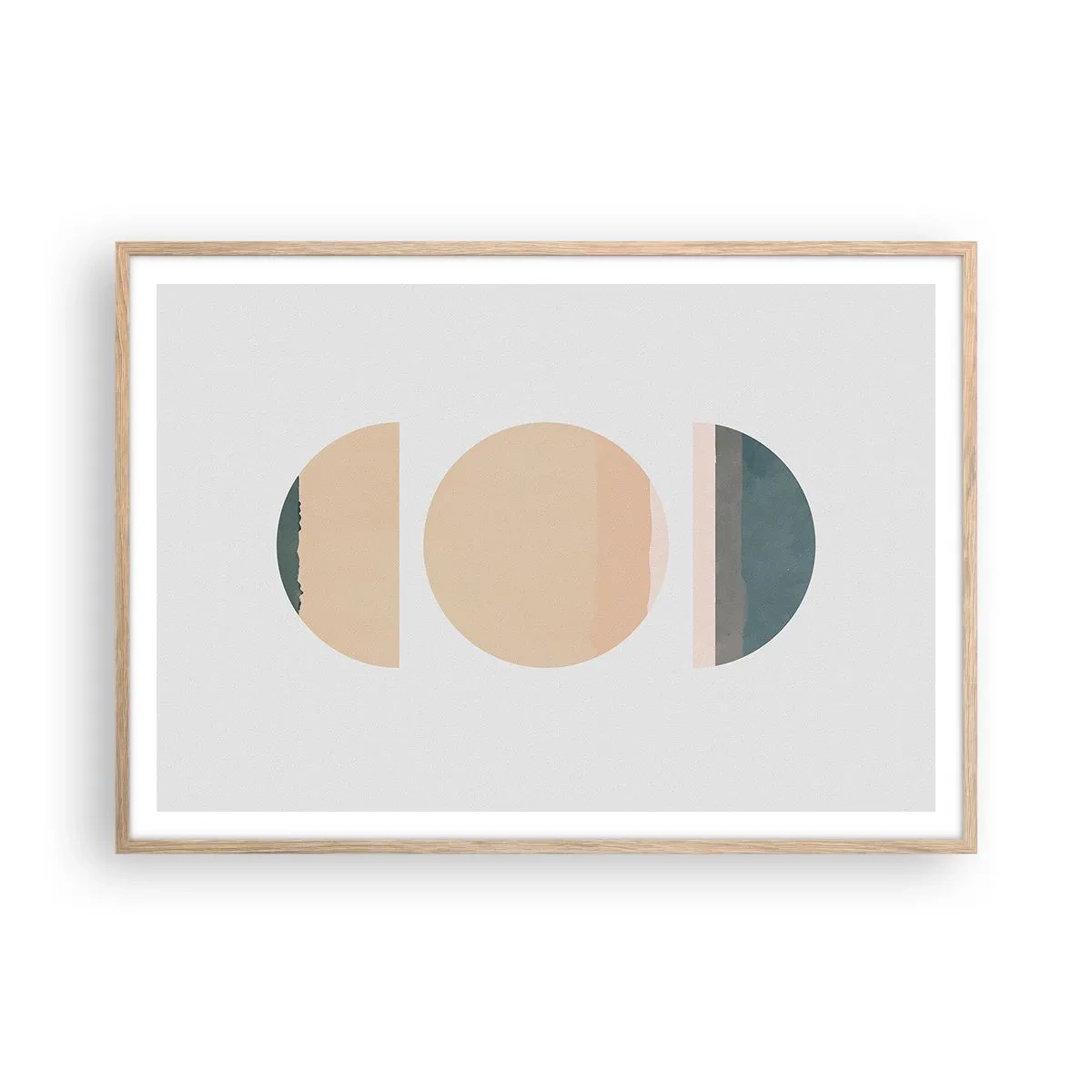 Poszter világos tölgy keretben - Kerékről kerékre - 100x70 cm