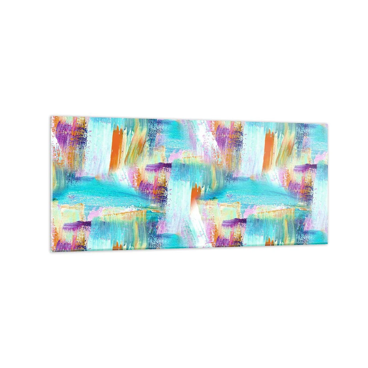 Üveg kép - Vidám firka - 120x50 cm