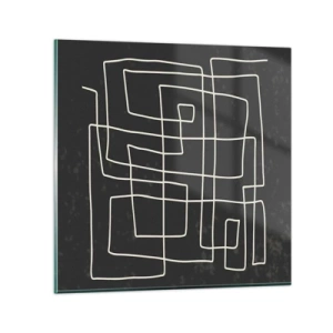 Üveg kép - Nem olyan egyszerű - 70x70 cm