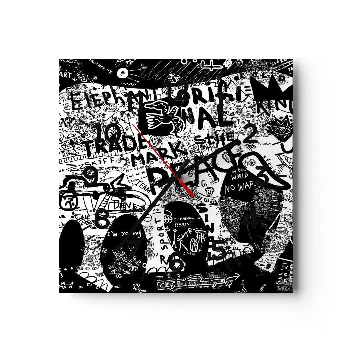 Falióra, Óra - Gazdag utcavilág - 40x40 cm