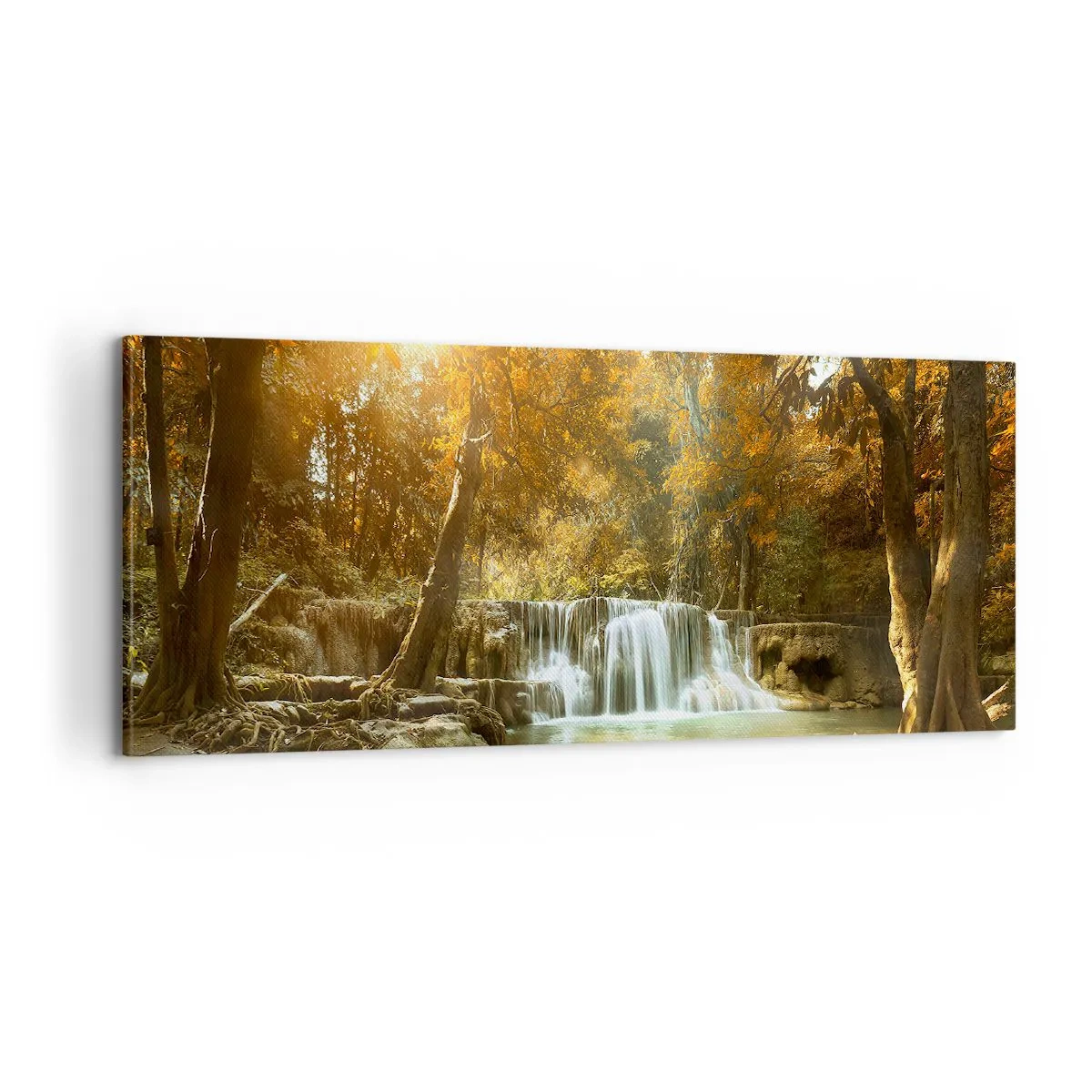 Vászonkép - Park kaszkád - 100x40 cm