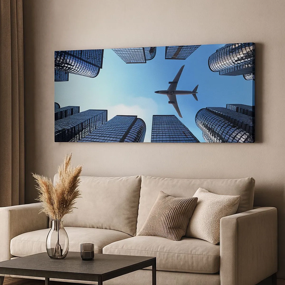 Vászonkép - Kilátás az üveg szurdokból - 100x40 cm