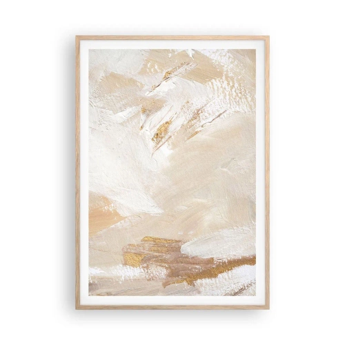 Poszter világos tölgy keretben - Pasztell kompozíció - 70x100 cm