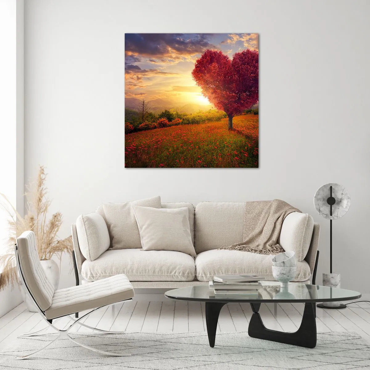 Üveg kép - Megérinti a szívet - 50x50 cm